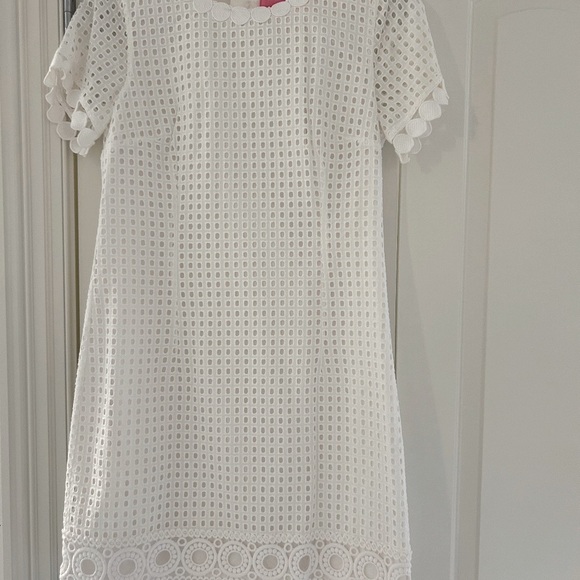 Lilly Pulitzer Dresses & Skirts - Lilly Pulitzer white eyelit dress  perfect for graduation